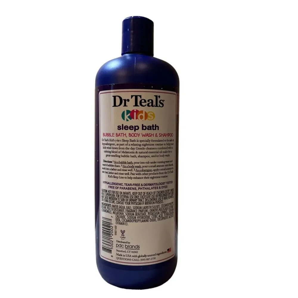 Dr. Teal’s  3 in 1 Body Wash/Bubble Bath (20 oz) and Sleep Soak for Kids Bundle